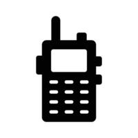 A simple icon of a classic mobile phone with a numeric keypad vector