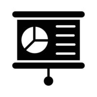 An icon of business graphical presentation, of statistical presentation vector