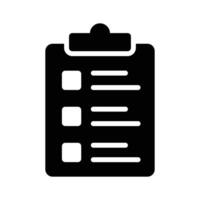 Carefully designed checklist icon represents a list of tasks or items to be completed, often used in productivity and organization apps vector