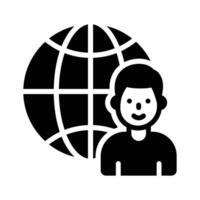 Take a look at this amazing icon of global user vector