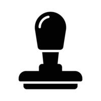 An icon of stamp in modern design style, ready to use vector