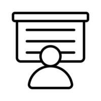An icon of business graphical presentation, of statistical presentation vector
