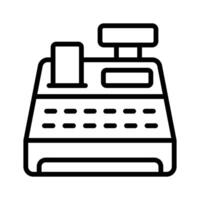 Payment counter machine, cash register icon in modern design style vector