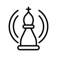 Trendy of chess pawn in editable style, strategy in modern design style vector