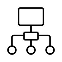 Hierarchy icon design, flowchart , workflow icon vector