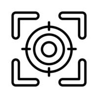 Trendy icon of fucus, target design in editale style vector