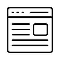 Website, webpage, browser icon design vector