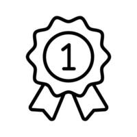 Flat of star badge, modern icon of quality badge in editable style vector