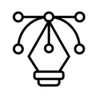 Get hold on this creative icon of pen tool, modern style vector