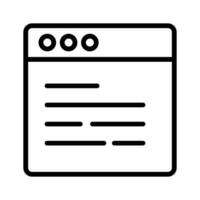Website, webpage, browser icon design vector