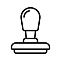 An icon of stamp in modern design style, ready to use vector