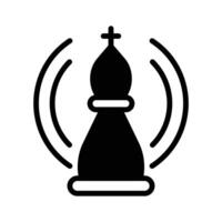 Trendy of chess pawn in editable style, strategy in modern design style vector