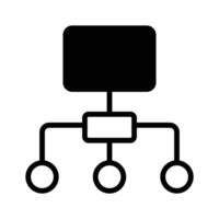 Hierarchy icon design, flowchart , workflow icon vector
