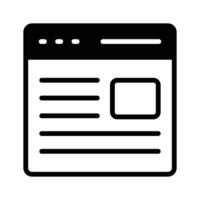 Website, webpage, browser icon design vector