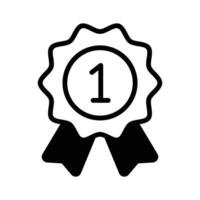 Flat of star badge, modern icon of quality badge in editable style vector