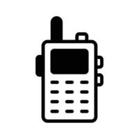 A simple icon of a classic mobile phone with a numeric keypad vector
