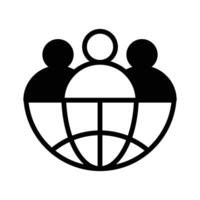 Have a look at this amazing icon of user network in modern style, customizable vector