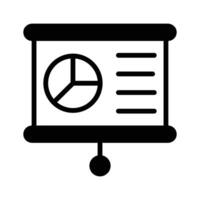 An icon of business graphical presentation, of statistical presentation vector
