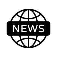 Take a look at this amazing icon of global news, premium vector