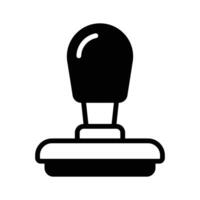 An icon of stamp in modern design style, ready to use vector