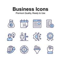 Well designed business and finance icons set, ready to use in websites and mobile apps vector