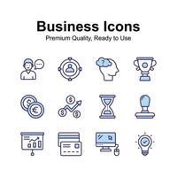 Pack of business and finance icons in modern design style vector