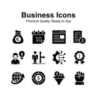 Well designed business and finance icons set, ready to use in websites and mobile apps vector