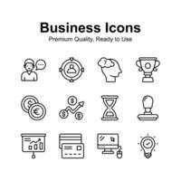 Pack of business and finance icons in modern design style vector