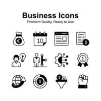 Well designed business and finance icons set, ready to use in websites and mobile apps vector