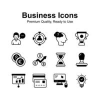Pack of business and finance icons in modern design style vector
