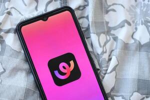 KYIV, UKRAINE - JUNE 20, 2024 Whee is instagram-like application for asian smartphone users for sharing photos between friends