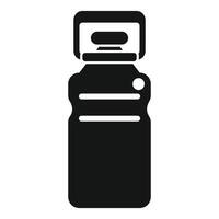 Reusable water bottle promoting healthy lifestyle with simple design vector