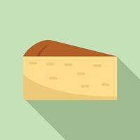Piece of cheese with mold being cut from block of cheese illustration vector