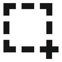 Abstract geometric shapes forming a plus sign vector
