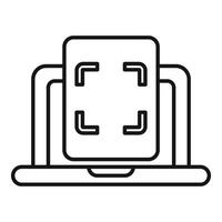 Smartphone is scanning fingerprint on platform for user authentication vector