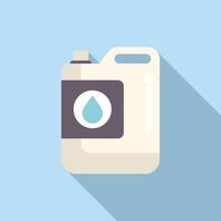 White plastic gallon container with handle representing liquid product vector