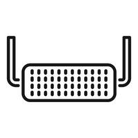 Router providing wireless network internet connection icon vector
