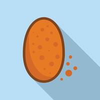 Orange mars planet rotating in solar system vector