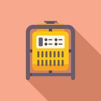 Portable generator providing electricity during power outage vector