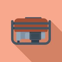 Portable generator providing emergency power during blackout vector