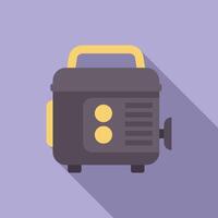 Portable generator providing power during blackout or emergency situation vector