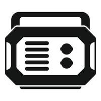 Portable generator for providing power during outages vector