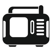 Vintage portable television with antenna representing entertainment and nostalgia vector