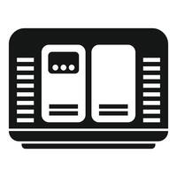 Power generator supplying electricity during blackout vector