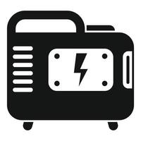 Portable power generator supplying electricity during blackout vector