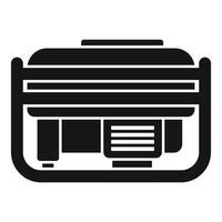 Portable generator providing emergency power during blackout vector