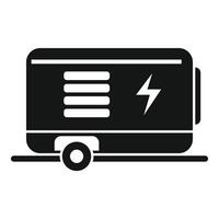 Mobile power generator providing electricity using alternative energy source vector