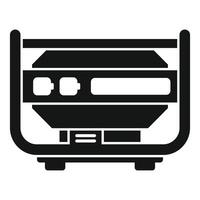 Portable power generator supplying electricity during power outage vector