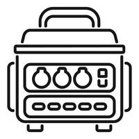 Portable power station providing multiple outlets for electronic devices vector