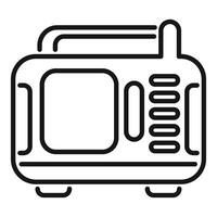 Old tv set with antenna showing broadcasting concept vector